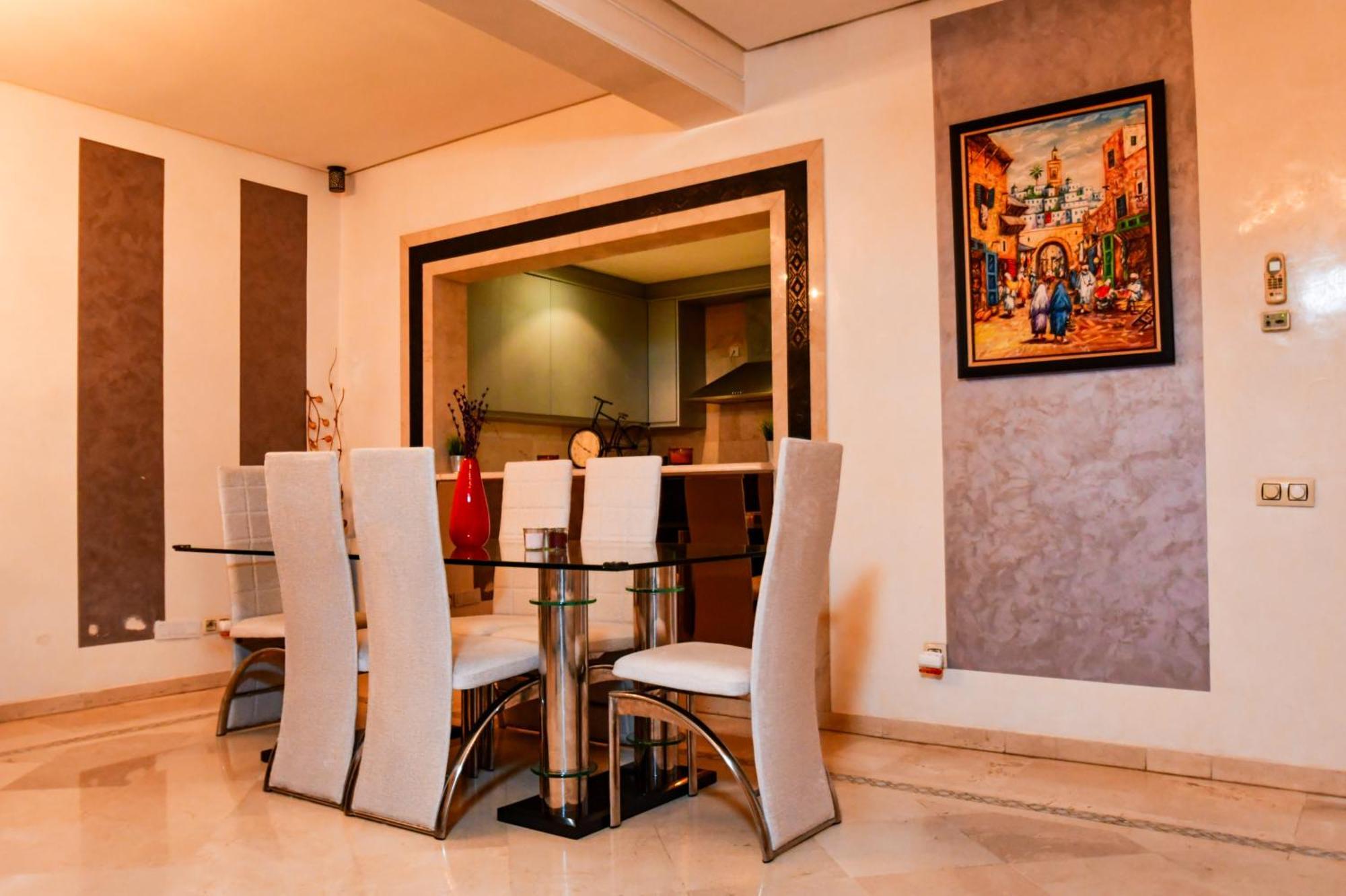 Appartement Haut Standing Gueliz Plaza Marrakesh Buitenkant foto