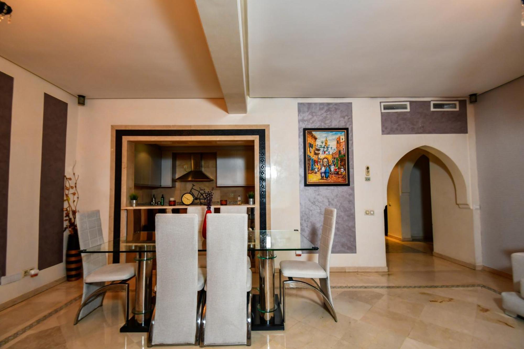 Appartement Haut Standing Gueliz Plaza Marrakesh Buitenkant foto