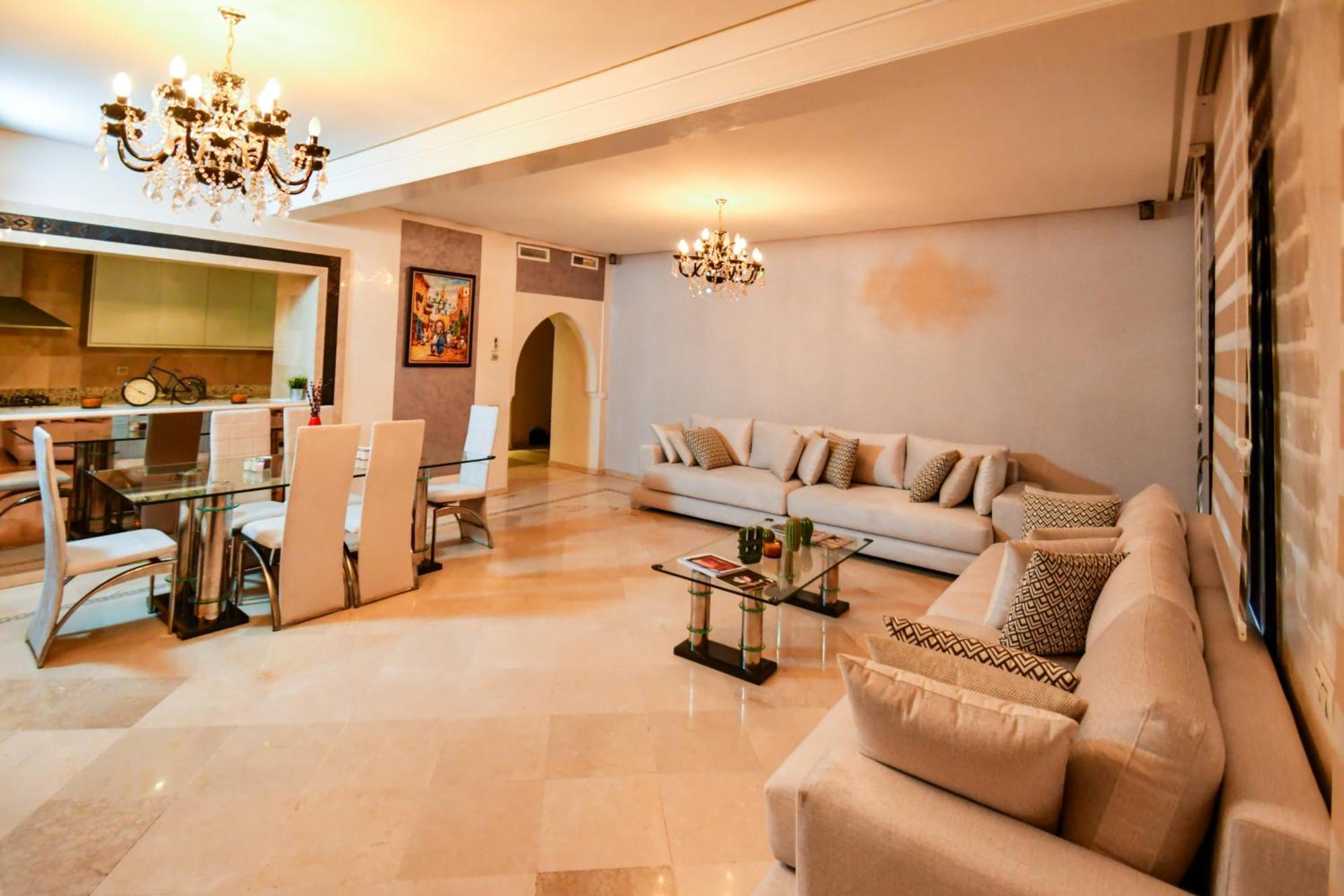 Appartement Haut Standing Gueliz Plaza Marrakesh Buitenkant foto
