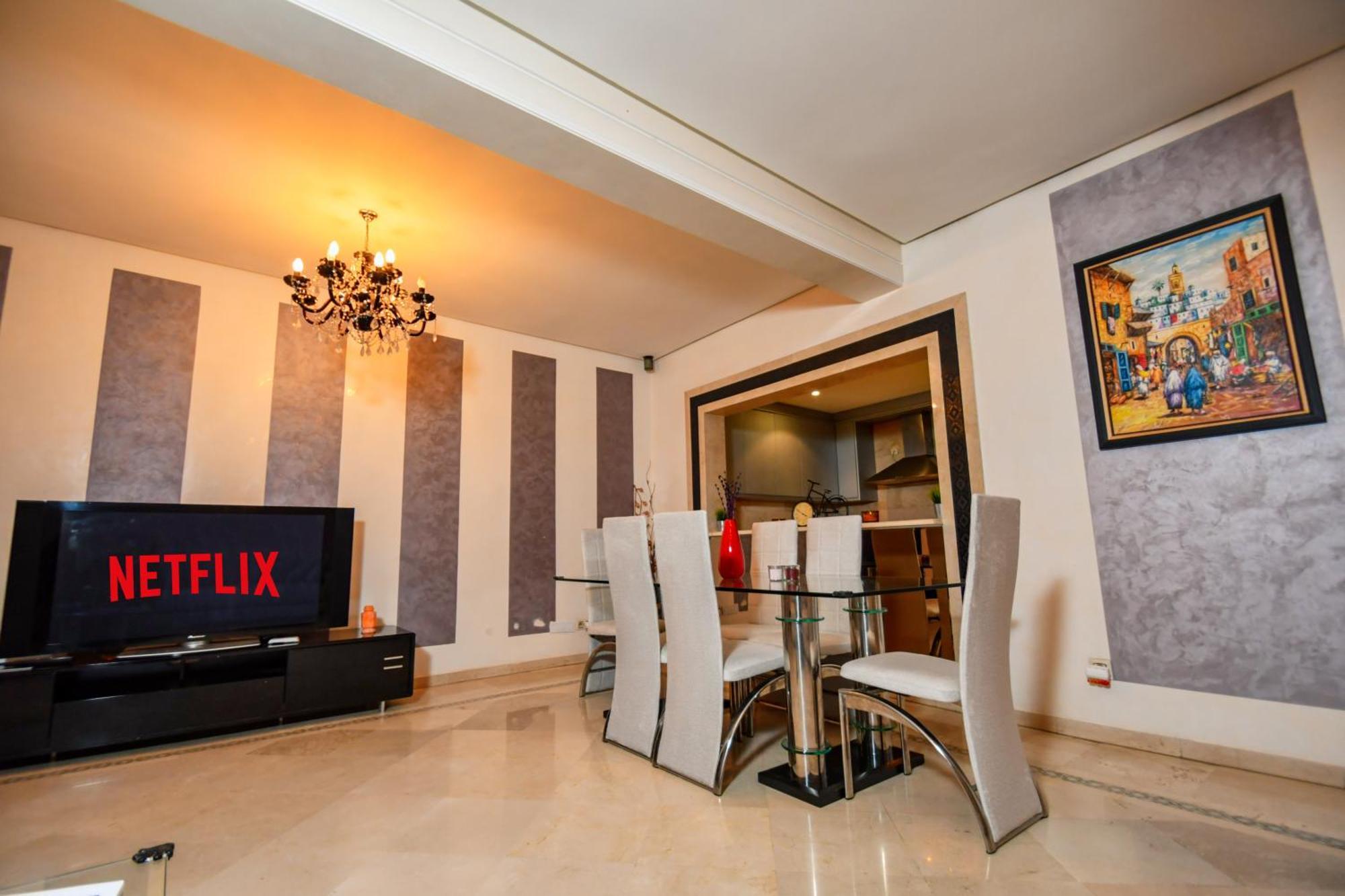 Appartement Haut Standing Gueliz Plaza Marrakesh Buitenkant foto