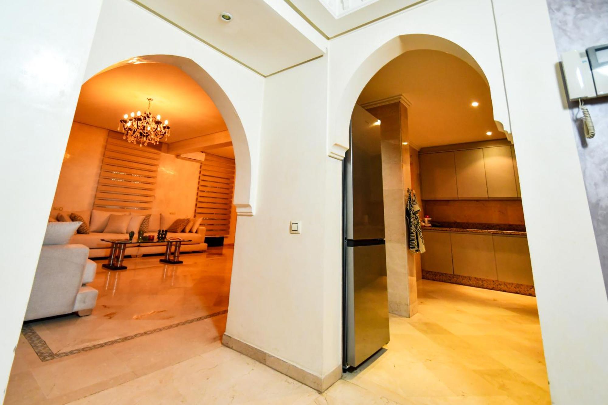 Appartement Haut Standing Gueliz Plaza Marrakesh Buitenkant foto