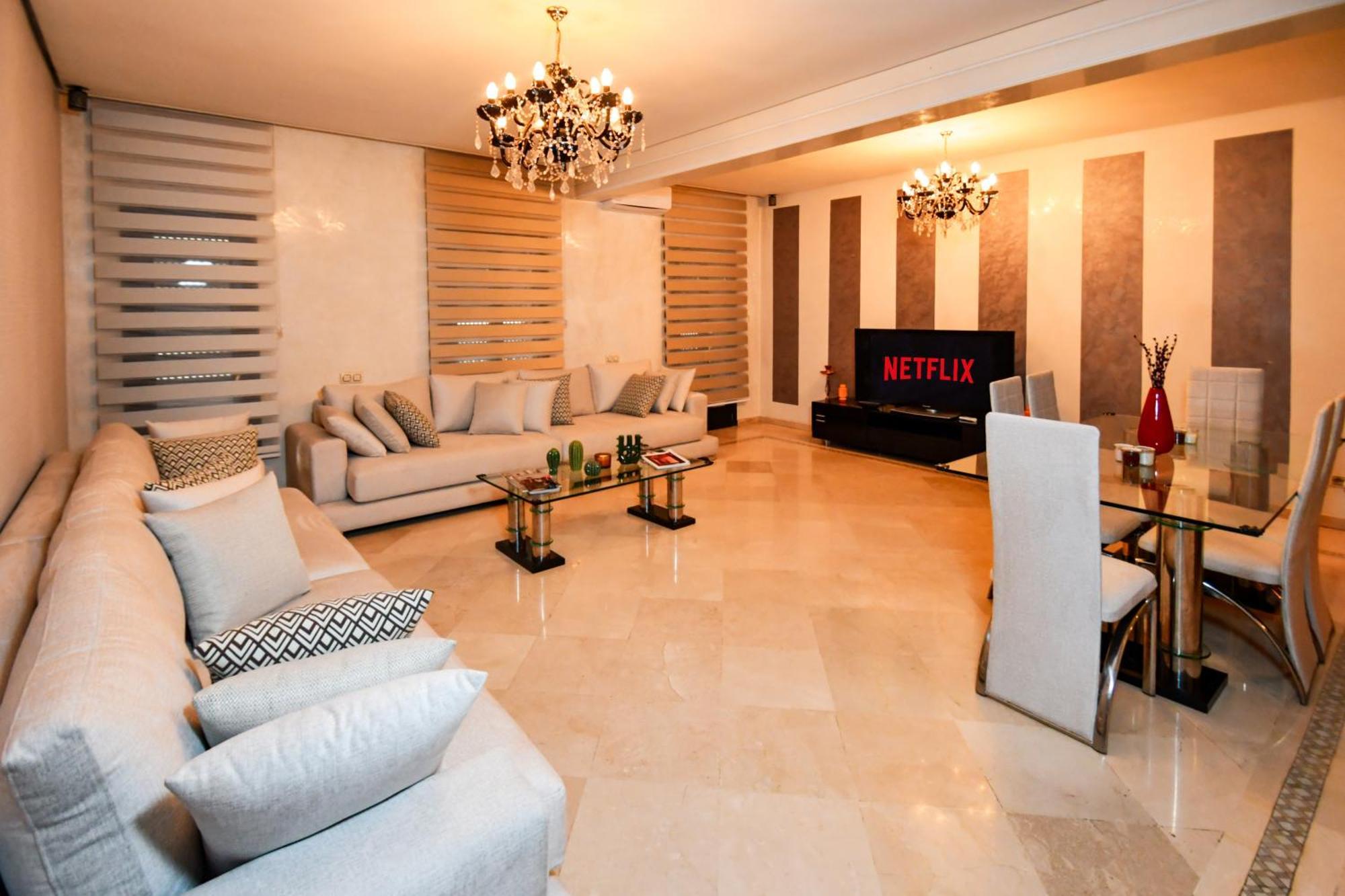 Appartement Haut Standing Gueliz Plaza Marrakesh Buitenkant foto